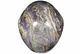 Realistic, Hollowed-Out Chevron Amethyst Skull #127581-2